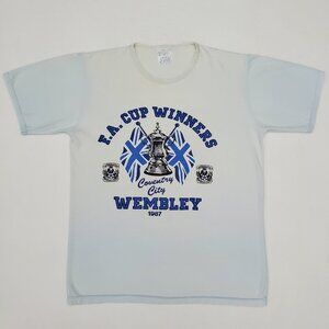 COVENTRY CITY FC 1987 Wembley FA Cup Final Mens Size S Vintage Football T-Shirt